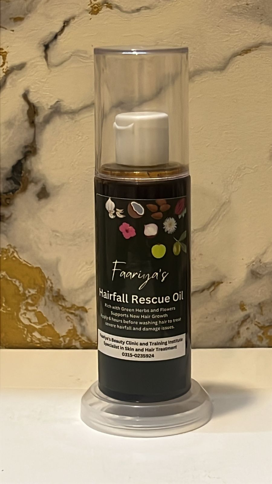 Faariya's Hairfall Rescue Oil - 130ml - Image 2